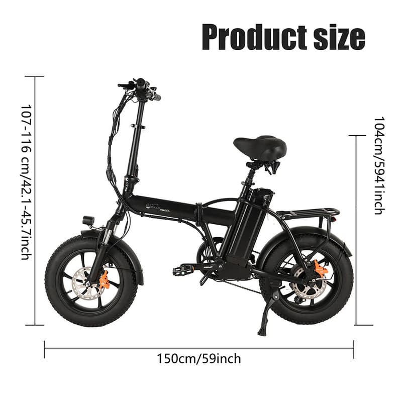 CMACEWHEEL AC16 350W 16" Vélo électrique pliant