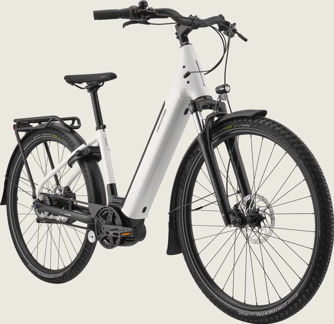 Cannondale Mavaro Neo 4 Shimano Nexus 5V Courroie 500 Wh 29" Blanc