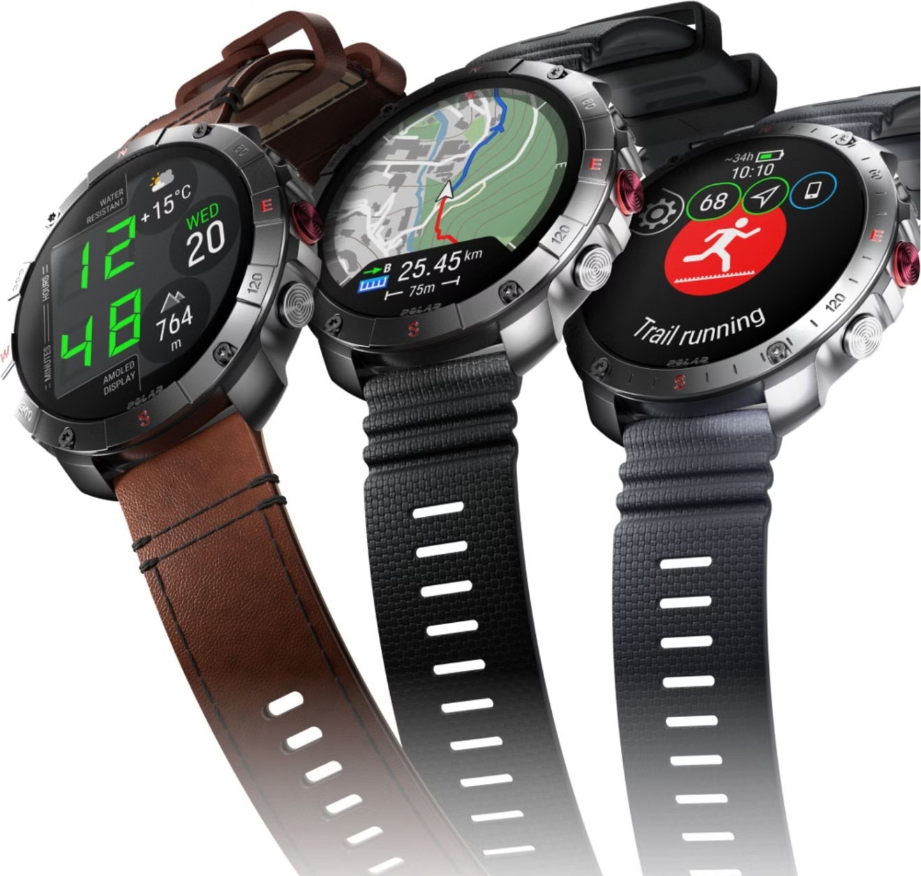 Montre GPS Polar Grit X2 Pro Gris Stone