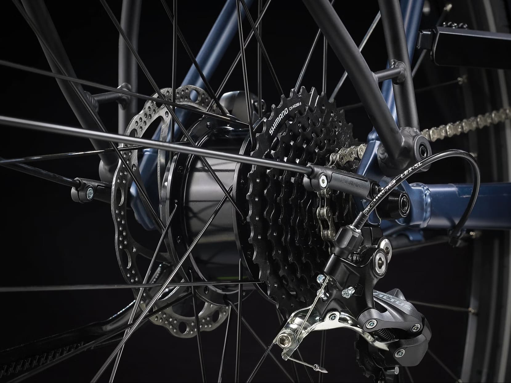 Trek FX+ 2 Shimano Altus 9V 250 Wh 700 mm Bleu 2023
