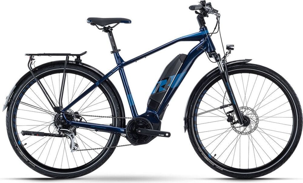 VTC Électrique Raymon TourRay E 2.0 Tektro T350 8V 500 Wh 700 mm Bleu 2023