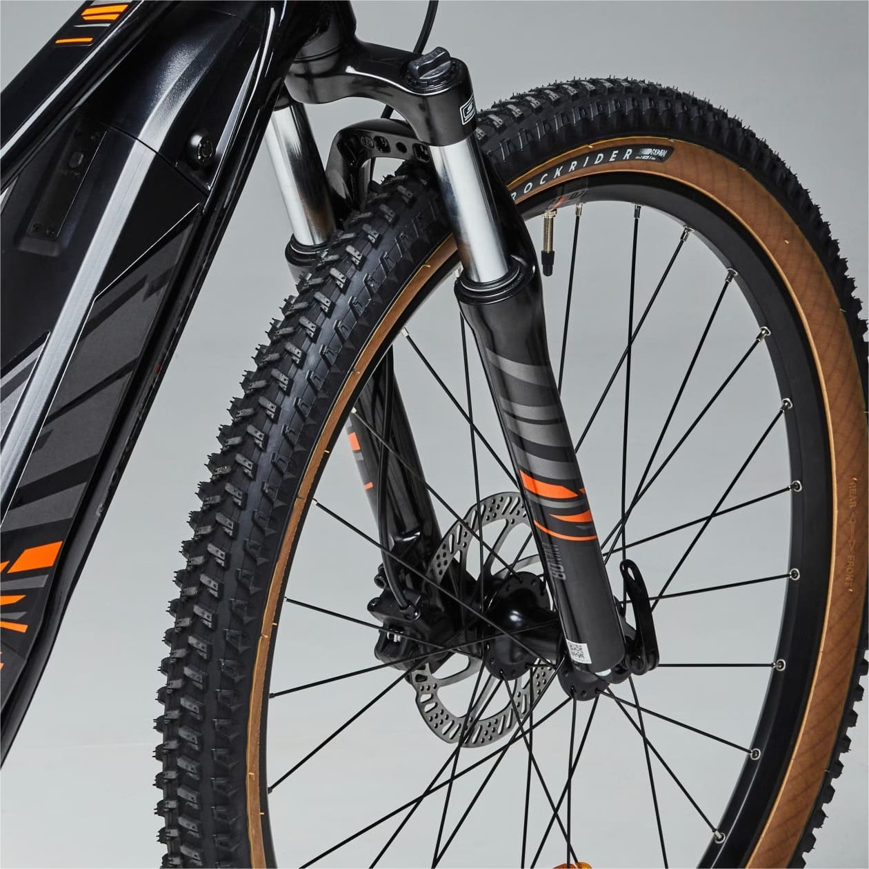 VTT Electrique Semi-rigide Rockrider E ST 500 26" 9-12 ans Noir