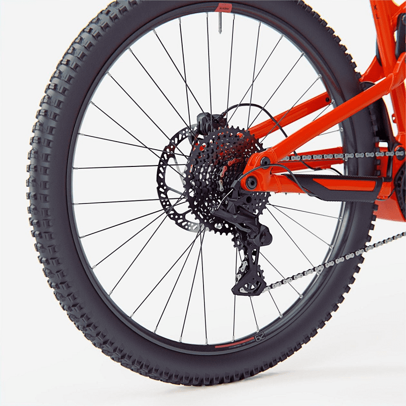 VTT Électrique Tout-Suspendu Rockrider E-Expl 520 S Microshift Advent 10V 500Wh 29" Rouge 2024