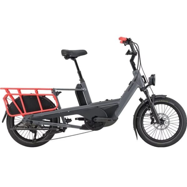 Vélo Cargo Longtail Électrique Cannondale Cargowagen Neo 2 Shimano Deore 10V 545Wh 20" Gris