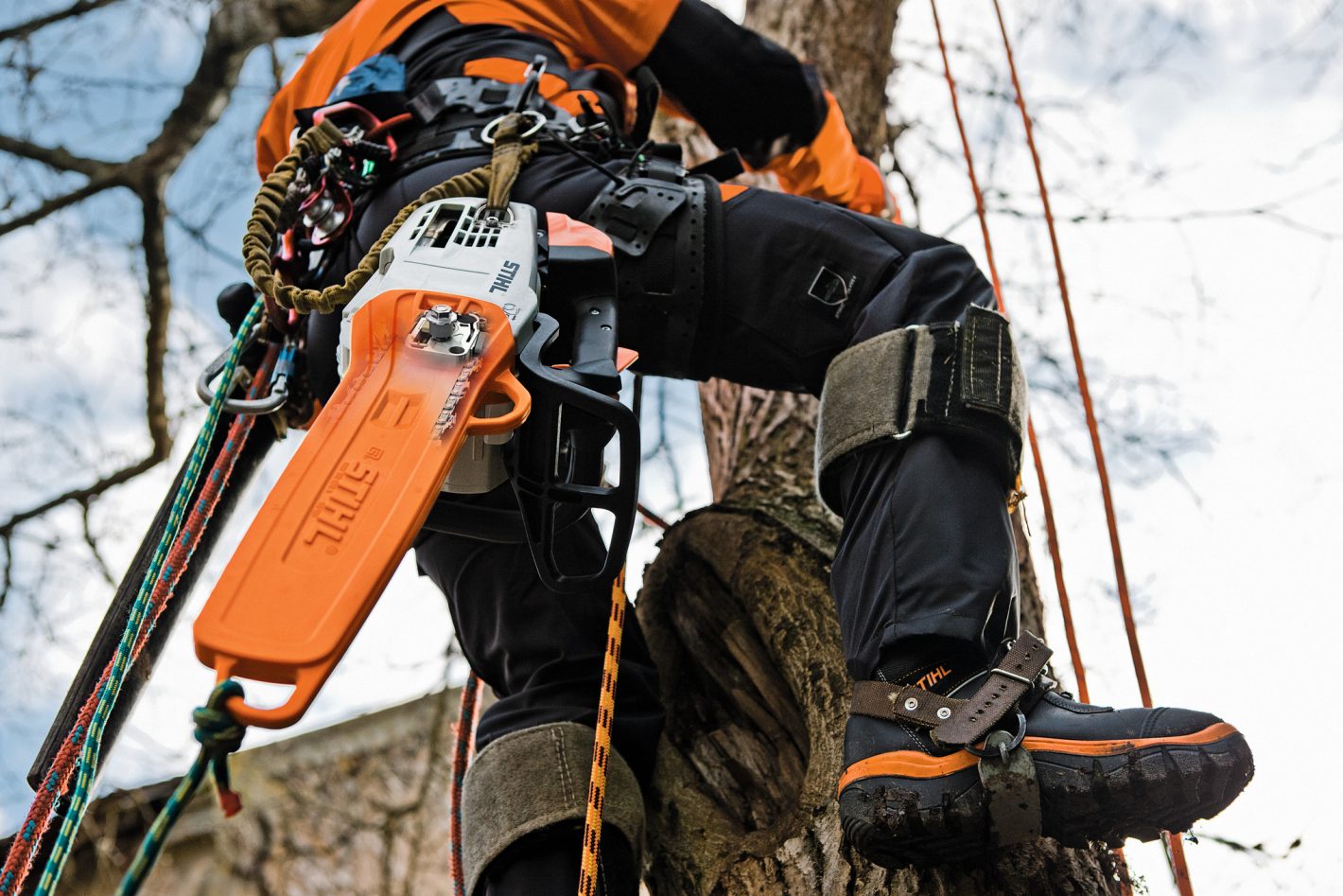 Elagage thermique STIHL MS 201 T-CM en guide de 35cm