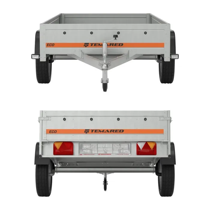 Remorque TEMA simple essieu 264x126 cm